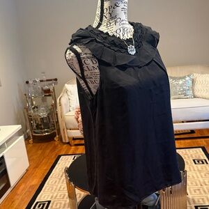 Club Monaco Black Sleeveless Top